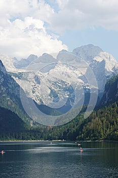 Vorderer Gosau lake in the Austrian Alps