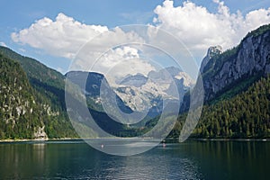 Vorderer Gosau lake in the Austrian Alps