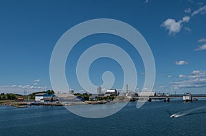 Vordingborg harbor in Denmark