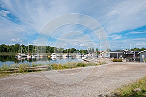 Vordingborg harbor in Denmark