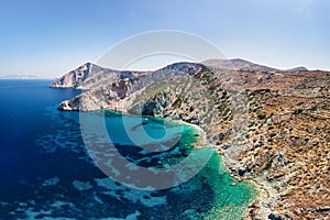 Vorina beach of Folegandros, Greece