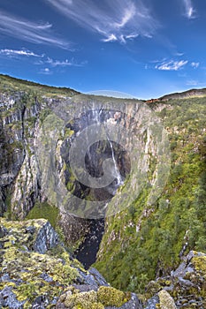 Voringfossen waterfall gorge