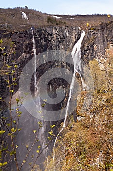 Vøringfossen vodopád nórsko 