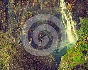 Voringsfossen waterfall, Mabodalen canyon Norway