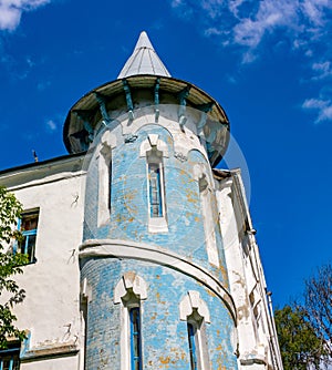 VOROBYOVO, RUSSIA - AUG. 2015: House of russian surgeon S.P. Fyodorov, in manor Vorobyovo 1898 â€“ 1904