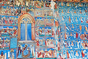 Mural Fresco at Voronet Monastery Romania