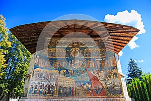 Voronet Monastery, Bucovina, Romania.