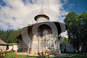 Voronet orthodox painted monastery, Bucovina