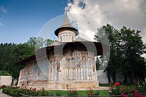 Voronet orthodox painted monastery, Bucovina