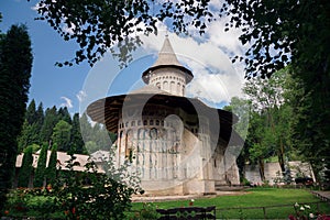 Voronet orthodox painted monastery, Bucovina