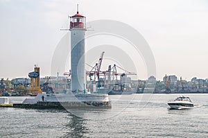 Vorontsov Lighthouse in the Gulf of Odessa