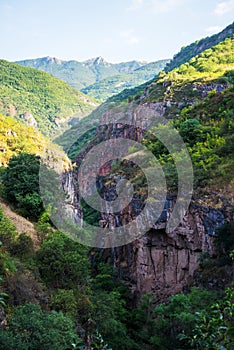 Vorotan canyon in Syunik, Armenia mountain background