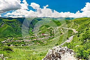 Vorotan river canyon at Halidzor in Armenia