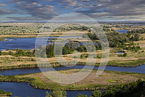 Vorskla river . Top view. Ukraine. Europe