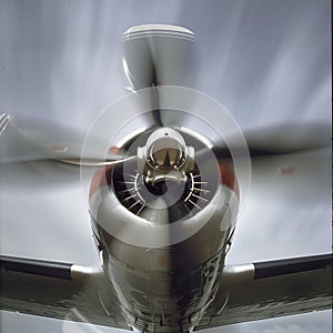 the vortex effect due to moving airplane propeller