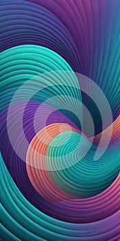 Vortex Shapes in Teal Mediumpurple