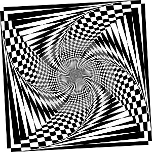 Vortex to the center of the galaxy geometrycal perception