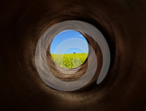 Vortex tunnel to the paradise fields