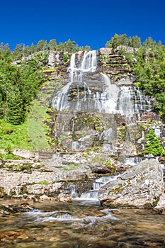 Voss waterfall, Norway, Europe. photo
