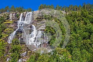 Voss waterfall, Norway, Europe.