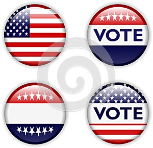 Vote badge for united states