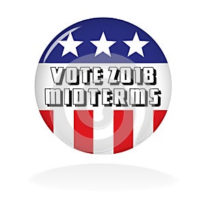Vote Button 2018 Midterms photo