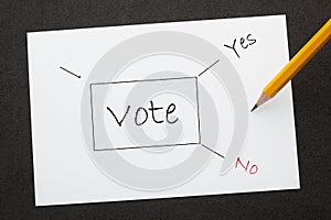 Vote Decision Concept