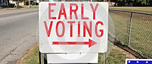 Vote Early Sign