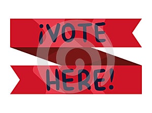 vote here in ribbon