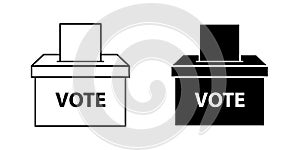 Vote icon symbol basic simple design.