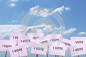 The vote in the next election