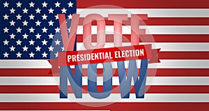 Vote now presidential election symbol america USA