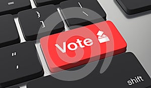 Vote online concept