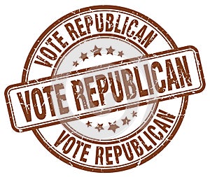 vote republican brown stamp