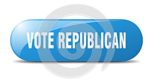 vote republican button. vote republican sign. key. push button.