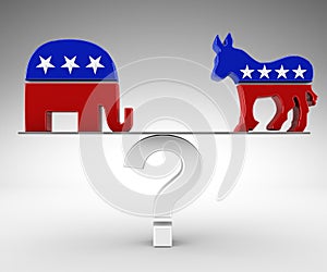 Vote republican or democrat