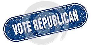 vote republican sign. vote republican grunge stamp.