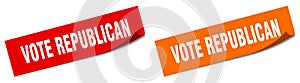 vote republican sticker. vote republican sign set.