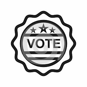 Giving Vote icon vector photo