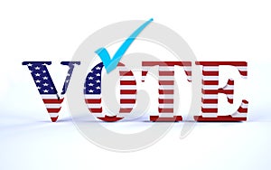 Vote symbol of american election