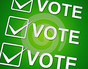 Vote Ticks Indicates Choosing Voting And Choose