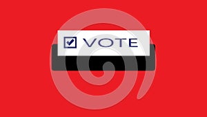 VOTE. United States of America presidential election democracy holiday concept digital composition