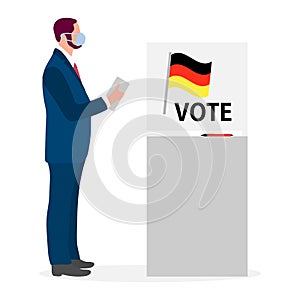 Vote Vector People Election Campaign Germany