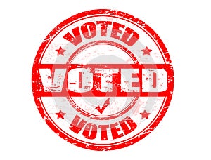 Voted stamp