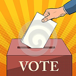 Voter ballot box politics elections