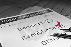 Voter Registration Form - Republican