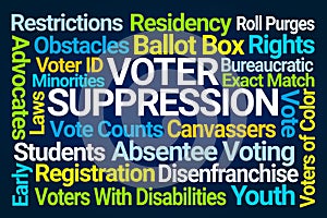 Voter Suppression Word Cloud