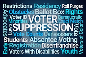 Voter Suppression Word Cloud