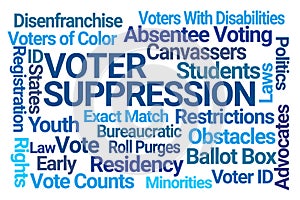 Voter Suppression Word Cloud