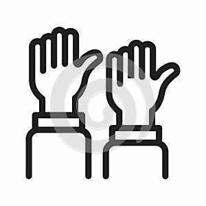 Map icon vector photo